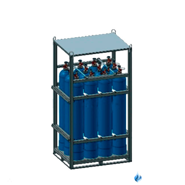 Моноблок газовый на 8 баллонов МБ-8-50-150 для кислорода